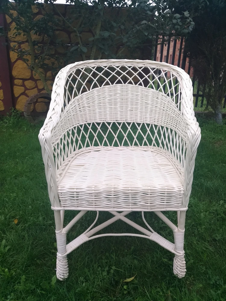 Fotelis PINTAS FOTOLIS REGAN, BALTA PINTA KĖDĖ