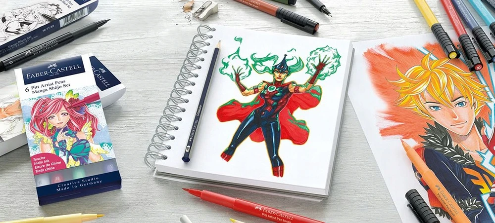 Rinkinys Faber-Castell Pitt, 6 spalvos