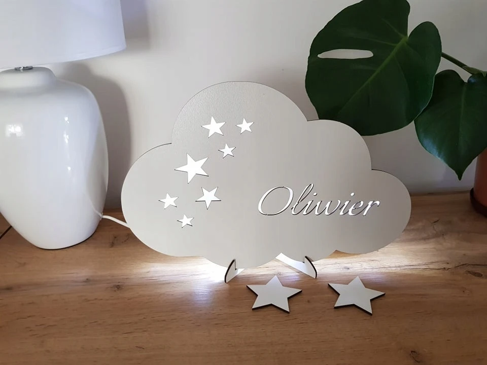 Pio-Art Debesų naktinė lempa pavadinimu STARS COLORS TO PASIRINKTI IŠ RGB LED tinklo