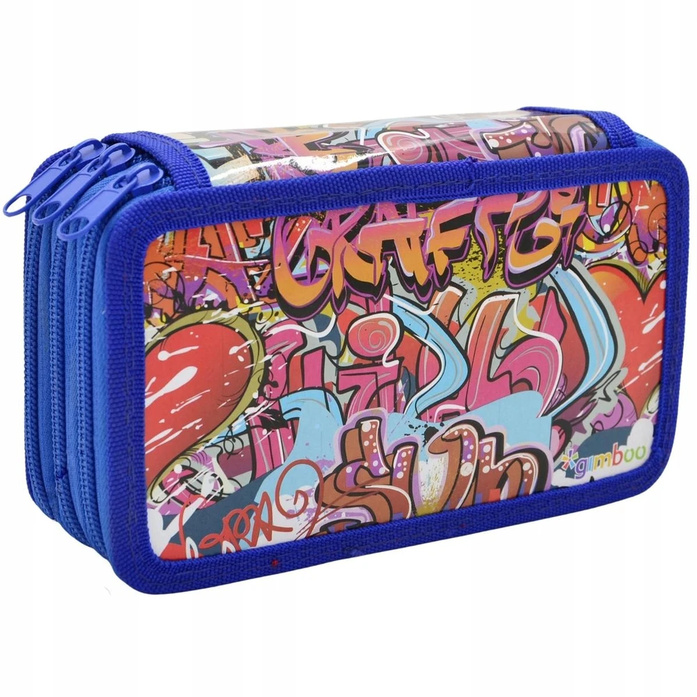 Pbs Connect PIÓRNIK SZKOLNY GIMBOO Z WYPOSAŻENIEM 3 KOMORY GRAFFITI
