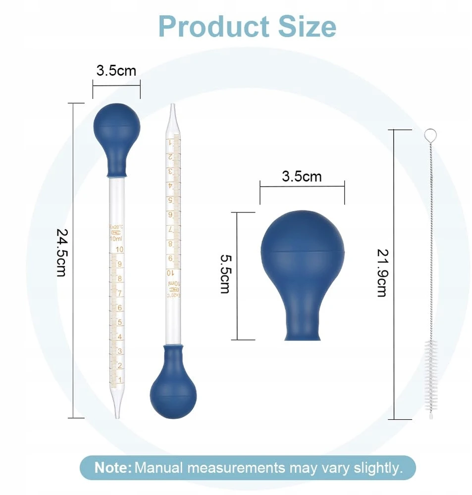 PIPETE 10ml 2VNT STIKLO LAŠINtuvas LABORATORIJOS MATAVIMO MATAVIMAI DIDELI