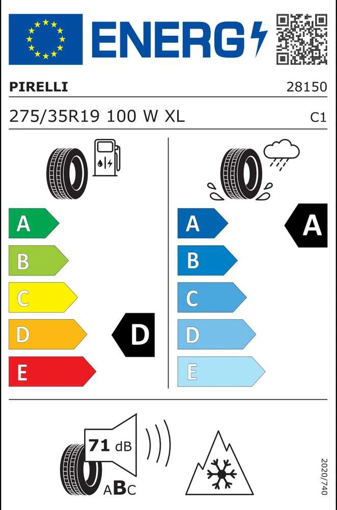 Pirelli 275/35R19 WINTER SOTTOZERO S.II 100W XL (MO)