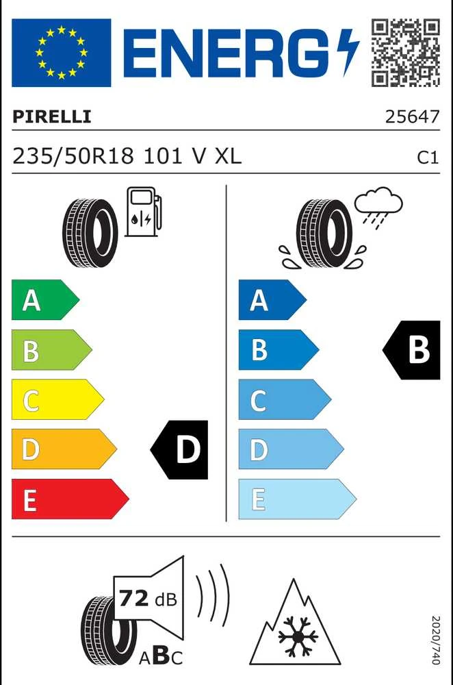 Pirelli 235/50R18 WINTER SOTTOZERO 3 101V XL (MGT)