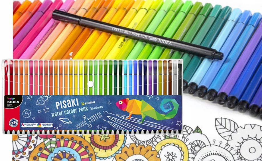 Pisaki w etui 36 kol Kidea