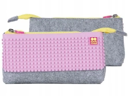 Pixelbags Pixie Crew pieštukinė su rožiniu skydeliu, 20.3x12x3.7 cm