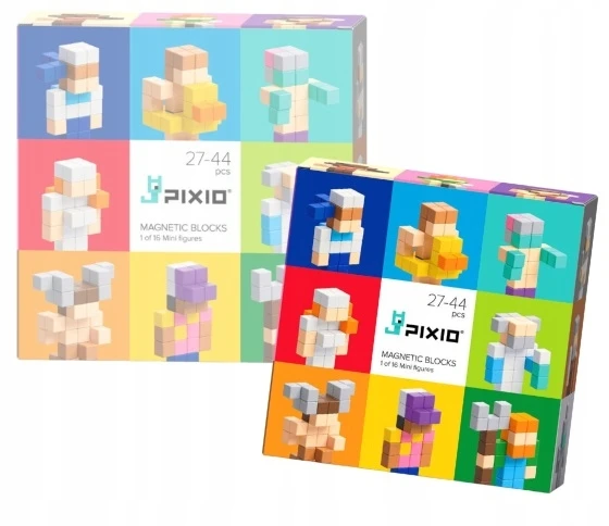 Pixio Magnetinių figūrėlių rinkinys Mini Figures 2, kolekcinis, vaikams nuo 6 metų, skatina kūrybiškumą ir motoriką, įvairiaspalvis