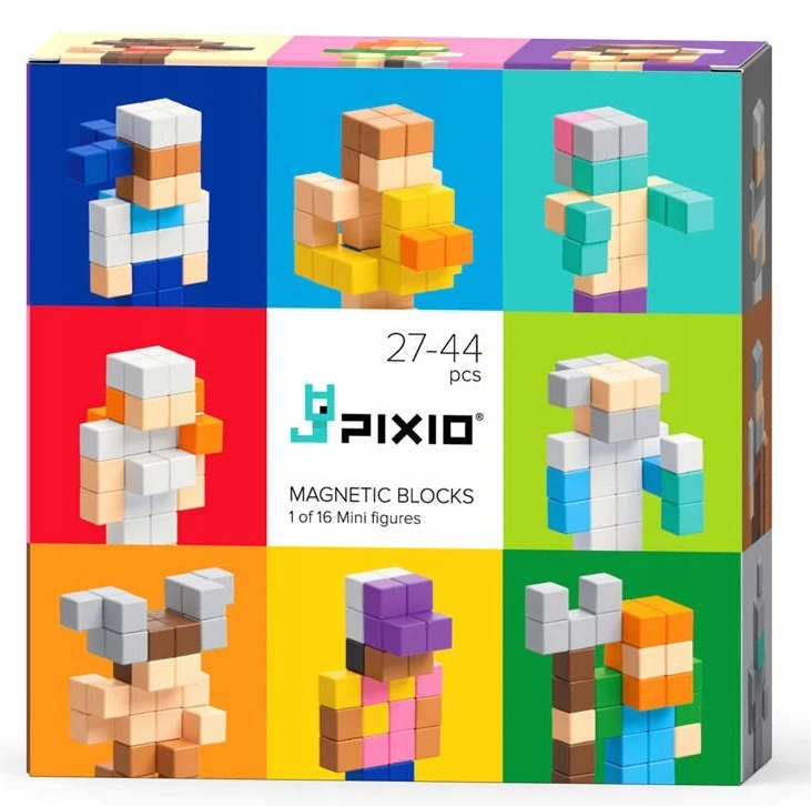 Pixio Magnetinių figūrėlių rinkinys Mini Figures 2, kolekcinis, vaikams nuo 6 metų, skatina kūrybiškumą ir motoriką, įvairiaspalvis