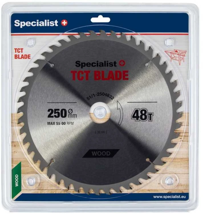 Pjovimo diskas medienai Specialist Wood; 250x1,8x32 mm; Z48