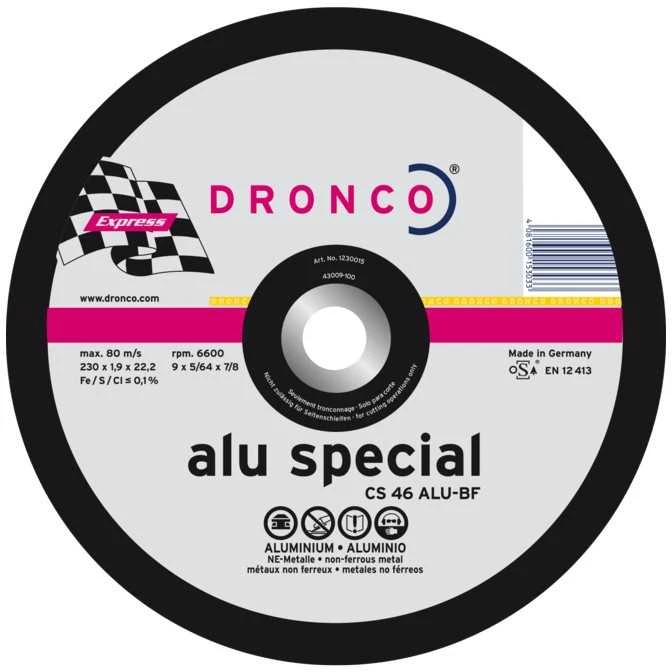 Pjovimo diskas DRONCO CS46ALU T42 (230 x 1,9 x 22,23)