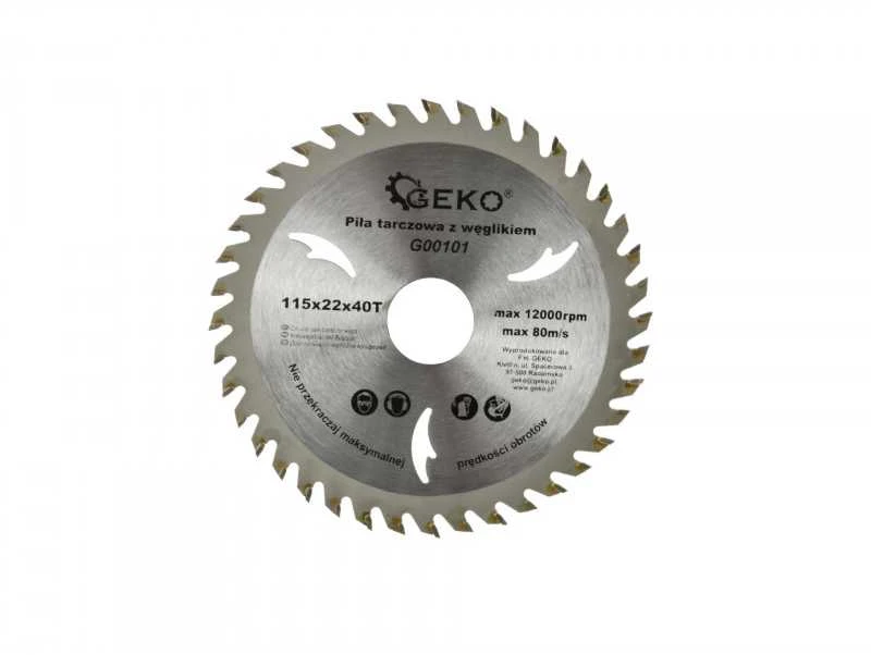 Pjūklo diskas GEKO D115x22mm 40 dantukų