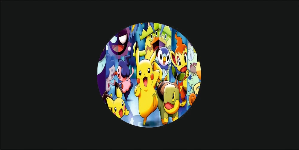 Plafon kinkiet POKEMON apvalus