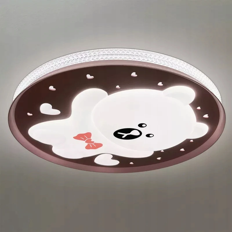 Lubinis šviestuvas Plafon MIlagro Bear pink Led ceiling light 34 W