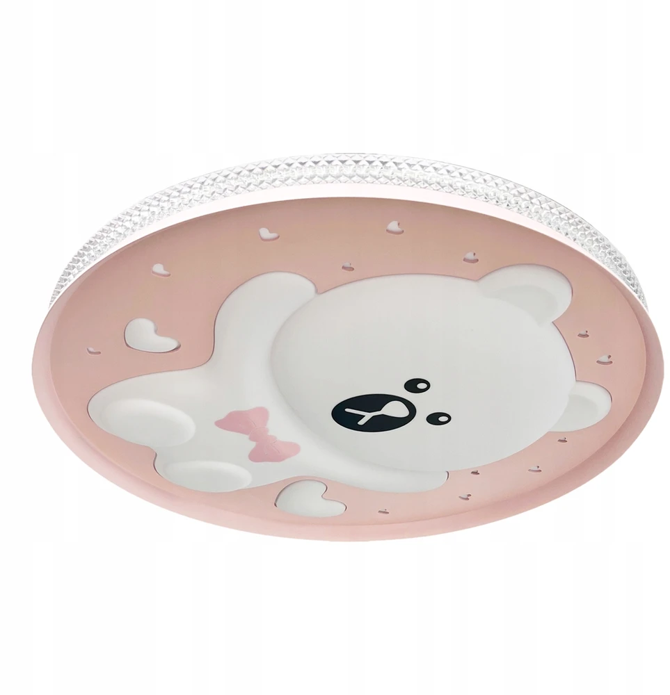 Lubinis šviestuvas Plafon MIlagro Bear pink Led ceiling light 34 W