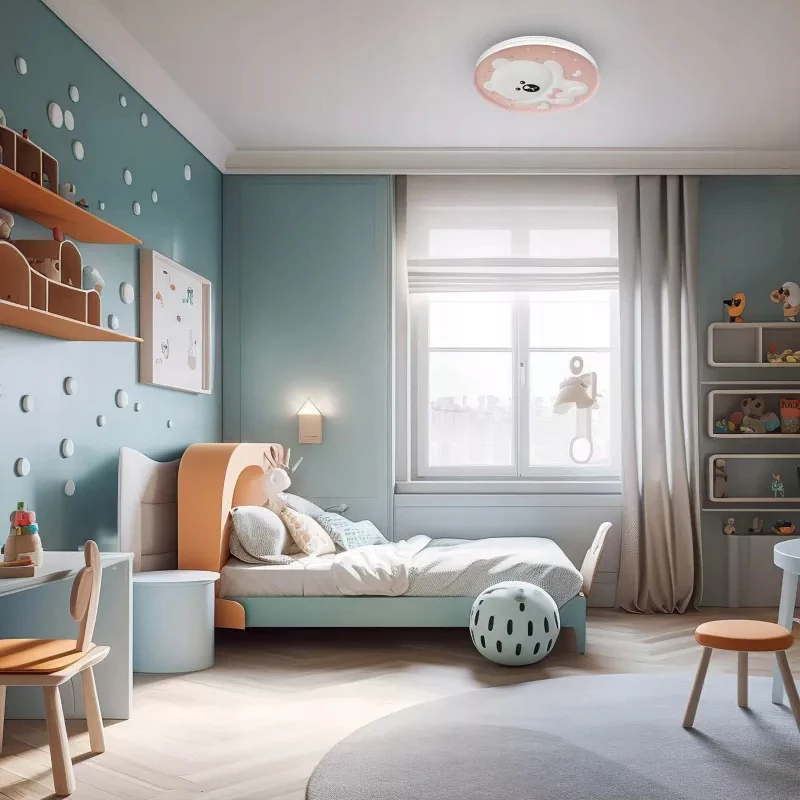 Lubinis šviestuvas Plafon MIlagro Bear pink Led ceiling light 34 W