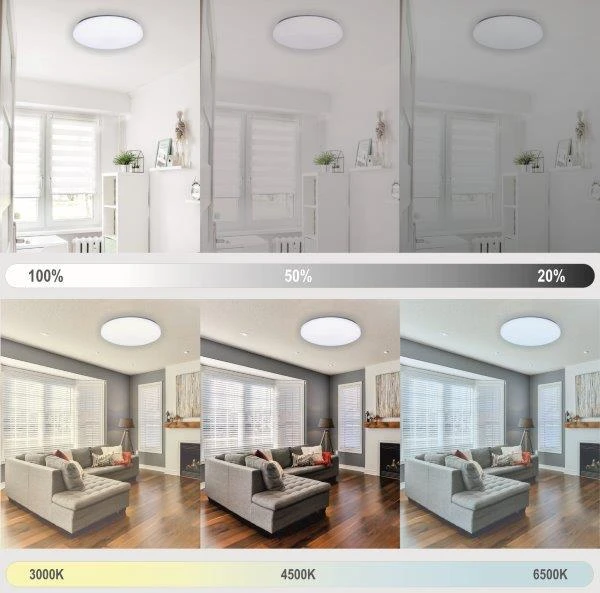 Lubinis šviestuvas Tope Lighting Lubinis sieninis LED šviestuvas "SORA" 45W