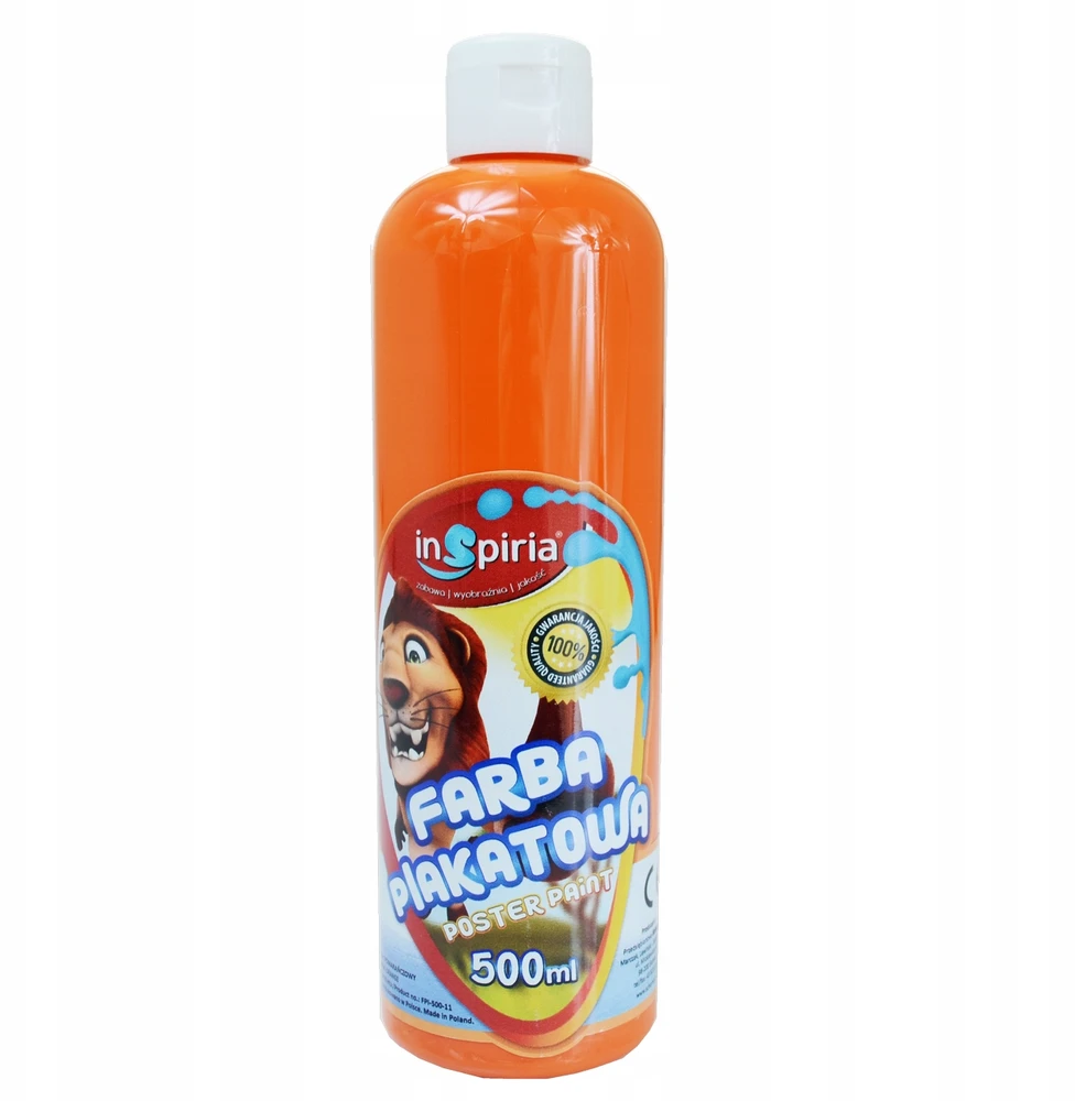 Schemat Plakatiniai dažai "inspiria" 500ml, oranžiniai