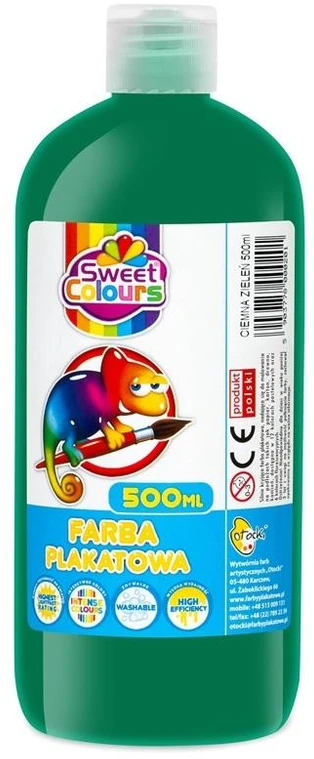 Plakatiniai dažai Otocki, 500 ml, tamsiai žali