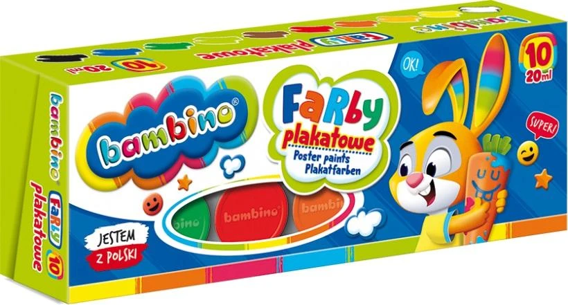 Guašas BAMBINO 5903235005008, 10 spalvų