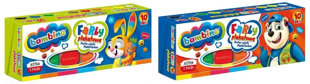 Guašas BAMBINO 5903235005008, 10 spalvų