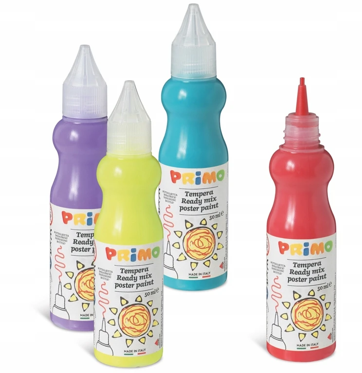 Plakatų dažai Primo, raudoni, 50 ml