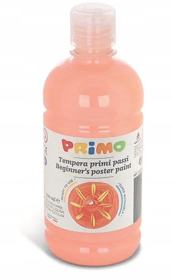 Plakatų dažai Primo, rožiniai, 0.5l