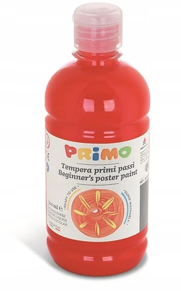 Plakatų dažai Primo, rožiniai, 0.5l