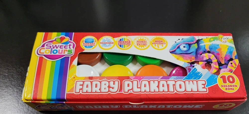 Otocki Plakatų dažai Sweet Colours, 10 vnt. x 20 ml