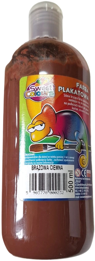 Otocki Plakatų dažai Sweet Colours 500 ml, rudos spalvos