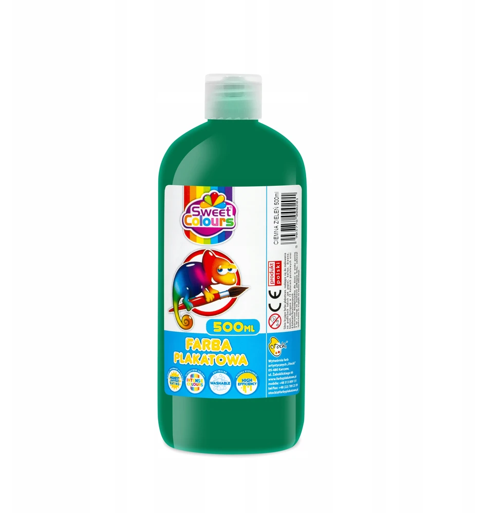 Krups Plakatų dažai Sweet Colours 500 ml, tamsiai žali