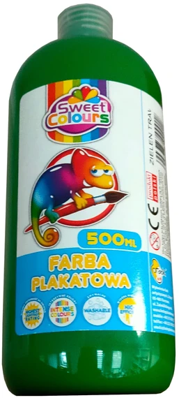 Krups Plakatų dažai Sweet Colours 500 ml, tamsiai žali