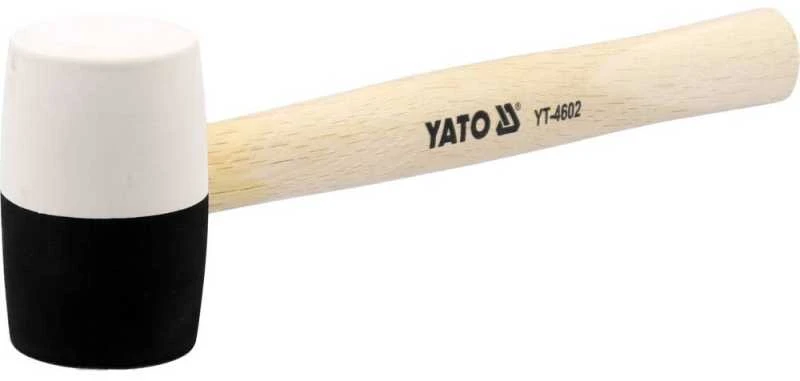 YATO GUMINIS PLAKTUKAS FI50mm, MEDINĖ RANKENA 4602
