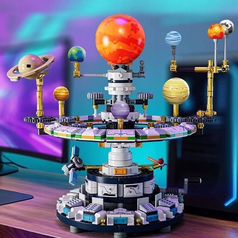 PLANETARIUMO MODELIS SUKIMAS BLOKAS, SAULES SISTEMOS BLOKŲ MODELIS