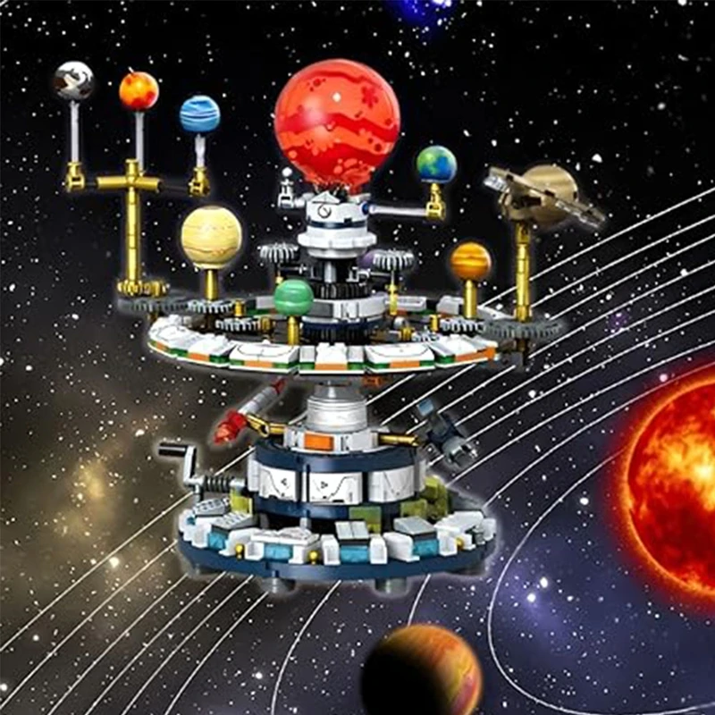 PLANETARIUMO MODELIS SUKIMAS BLOKAS, SAULES SISTEMOS BLOKŲ MODELIS