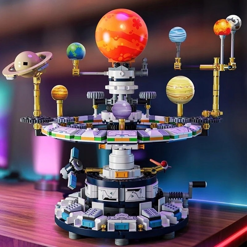 PLANETARIUMO MODELIS SUKIMAS BLOKAS, SAULES SISTEMOS BLOKŲ MODELIS