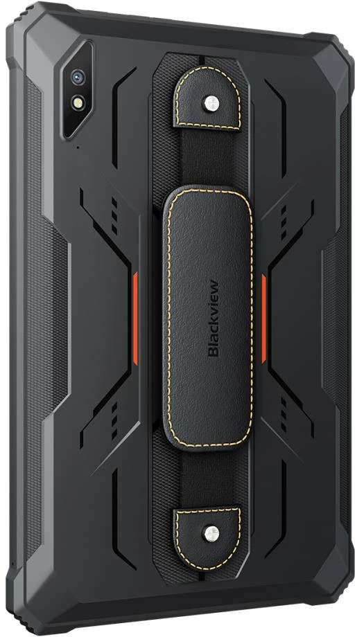 Planšetė „Blackview Active 8 Pro Rugged Tab“ 8 GB / 256 GB, 10,36 colio FHD+ 1200 x 2000 IPS LCD, aštuonių branduolių, 16 MP priekinė / 48 MP galinė kamera, baterija 22 000 mAh, 33 W laidinis įkrovimas, USB Type-C lizdas, ILD kortelė, 13 M 13, 0 Oranžinis