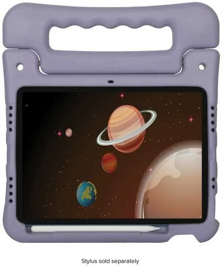 „Targus Kid“ antimikrobinis dėklas | Planšetė dėklas | Skirta „Apple iPad“ (A16), 11 colių „Air“ (M4)/(M3)/(M2), 10,9 colio „iPad“ (10 kartos), 10,9 colio „iPad Air“ (5 ir 4 kartos) ir 11 colių „iPad Pro“ (4, 3, 2 ir 1 kartos) | Violetinė