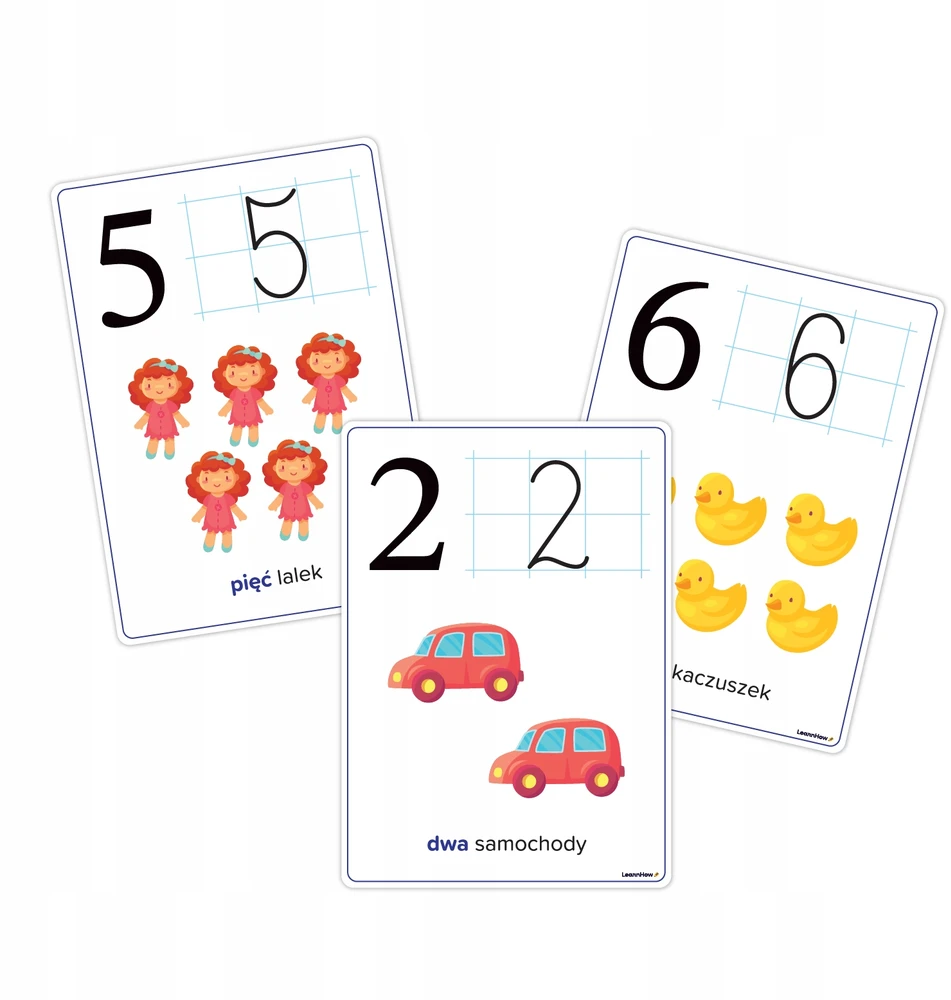 PLANSZE EDUKACYJNE KARTY - CYFRY LICZBY CYFERKI (0 - 10) - LearnHow