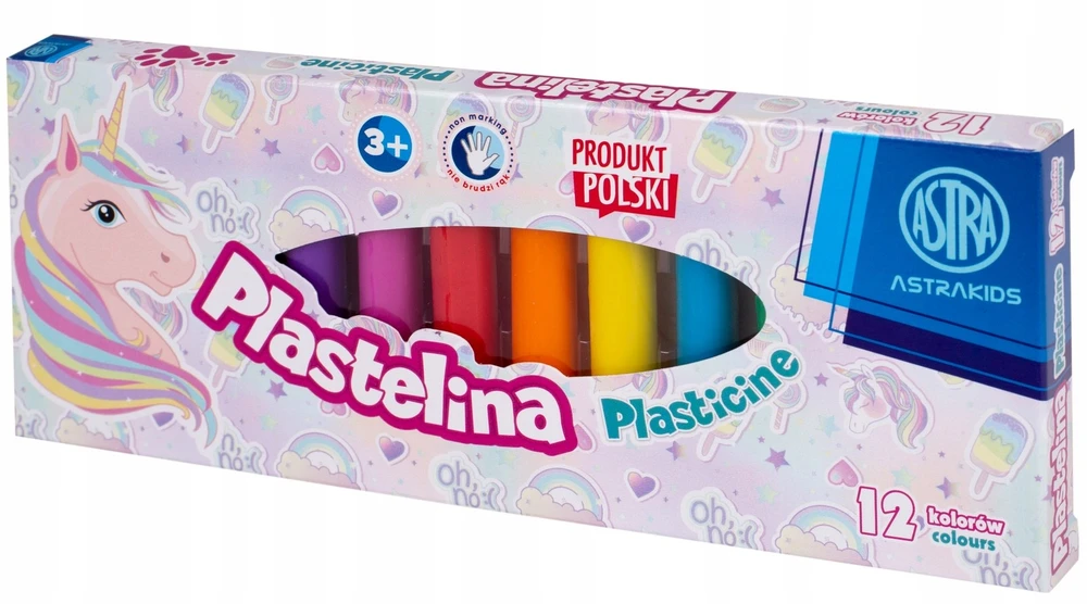 Plastelina Astra Vienaragis 12 spalvų