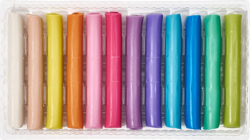 Plastelina Oxford Pastel Mix, 12 spalvų