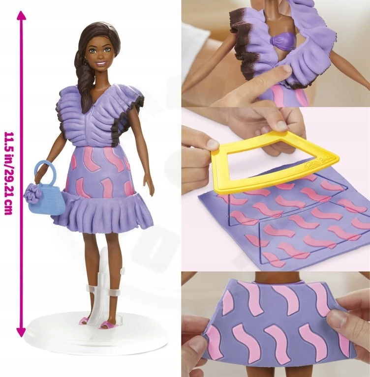 Plastelína PLAY-DOH Barbie Fashion Designer s volánky G13595X0