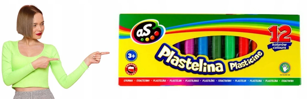 Plastelino rinkinys Astra, 12 spalvų
