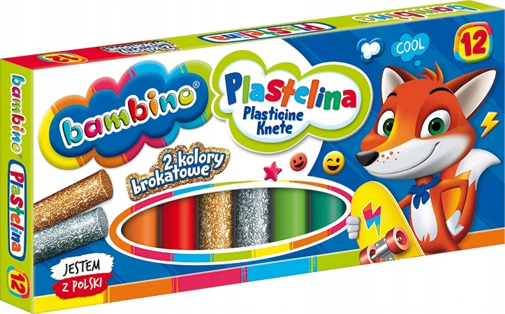 BAMBINO Plastilinas klasikinis 12 spalvų