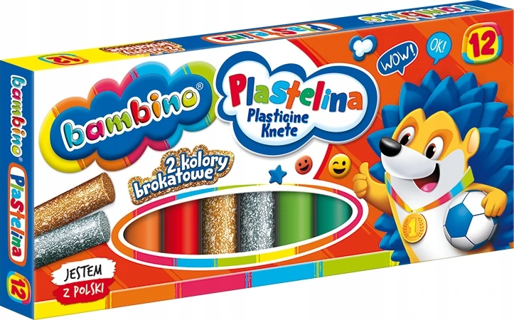 BAMBINO Plastilinas klasikinis 12 spalvų