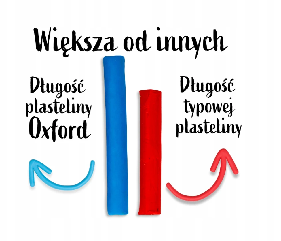 Plastelino rinkinys Oxford, 10 spalvų, 167g