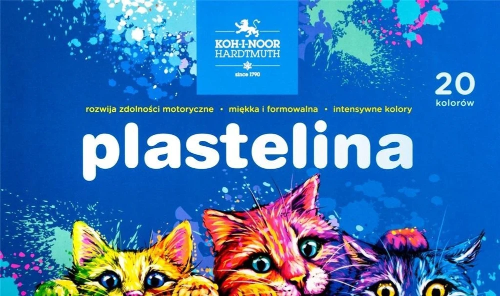 Plastelinos rinkinys 20 spalvų, Koh-i-noor