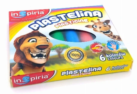 Teka Plastelinos rinkinys 6 vnt. "inspiria" - minkšta ir nelimpanti