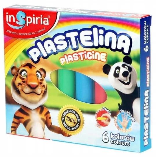 Teka Plastelinos rinkinys 6 vnt. "inspiria" - minkšta ir nelimpanti