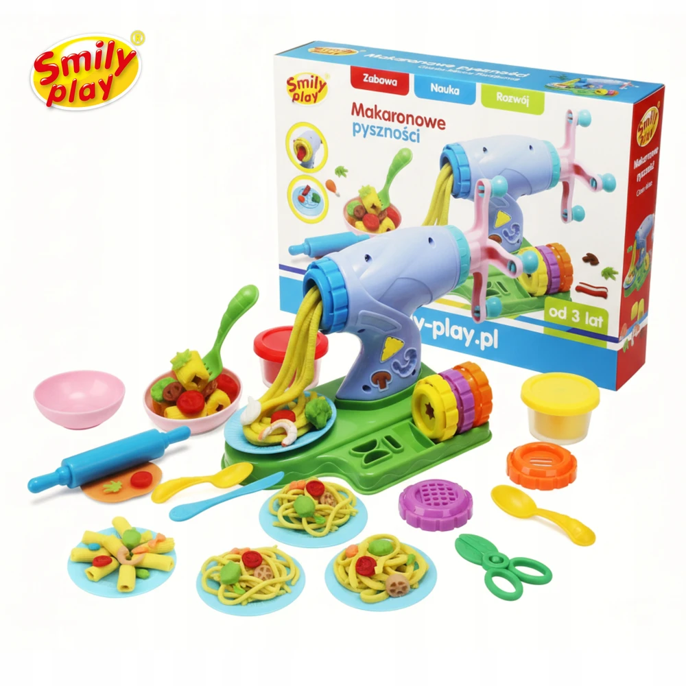 PLASTIC MASS Smily Play Creative Set Pasta Machine Dough