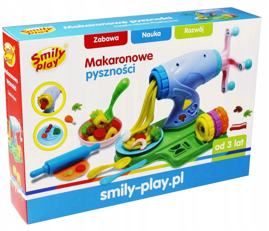 PLASTIC MASS Smily Play Creative Set Pasta Machine Dough