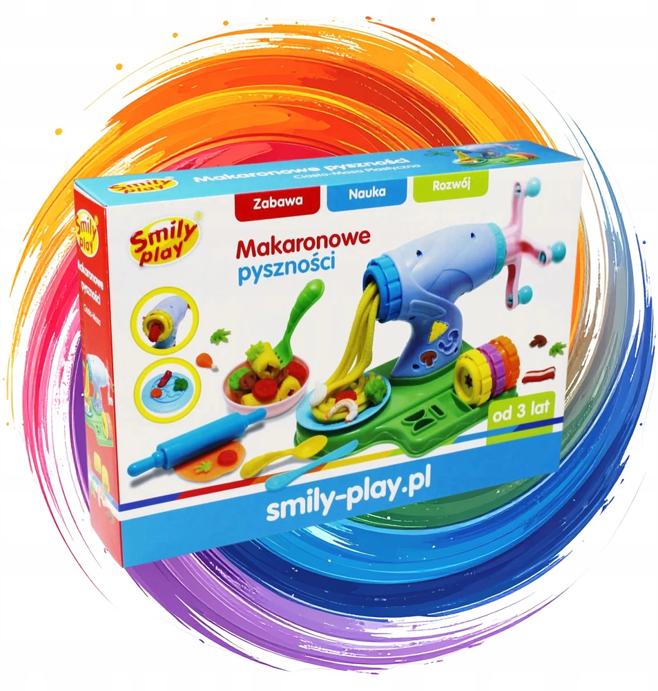 PLASTIC MASS Smily Play Creative Set Pasta Machine Dough